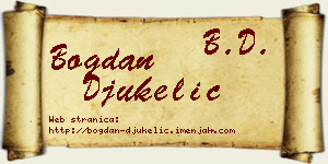 Bogdan Đukelić vizit kartica